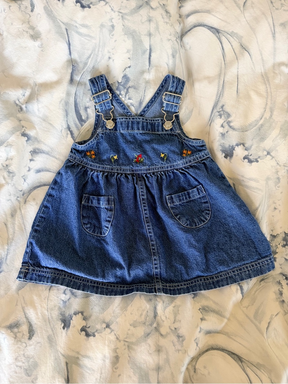 Gymboree Vintage 1999 Floral Overall Dress
